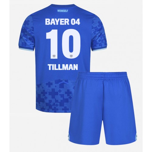 Bayer Leverkusen Malik Tillman #10 Tercera Equipación Niños 2025-26 Manga Corta (+ Pantalones cortos)